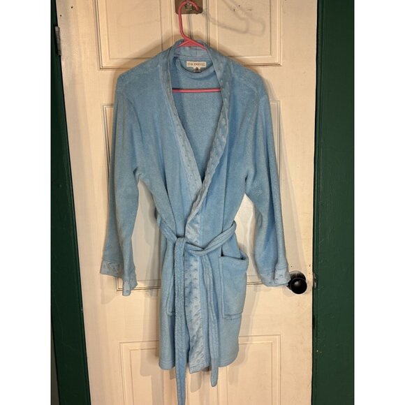 Of The Moment Blue Polyester Robe With Pockets & Belt For Women PM - Picture 1 of 4